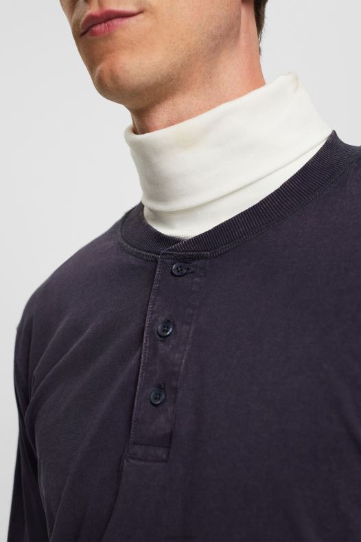 Esprit muškarci gornji dio dugih rukava s gumbima mornarica dugi rukav A48RT772