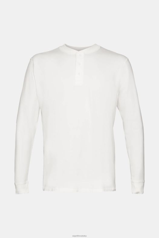 Esprit muškarci gornji dio dugih rukava s gumbima prljavo bijelo dugi rukav A48RT771