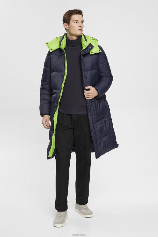 Esprit muškarci vaflasti top s dugim rukavima, 100% pamuk mornarica dugi rukav A48RT695