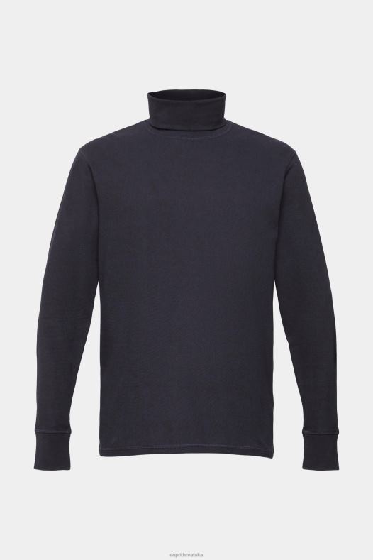 Esprit muškarci vaflasti top s dugim rukavima, 100% pamuk mornarica dugi rukav A48RT695