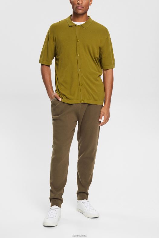 Esprit muškarci pleteni donji dio trenirke kaki zelena hlače & hlače A48RT908