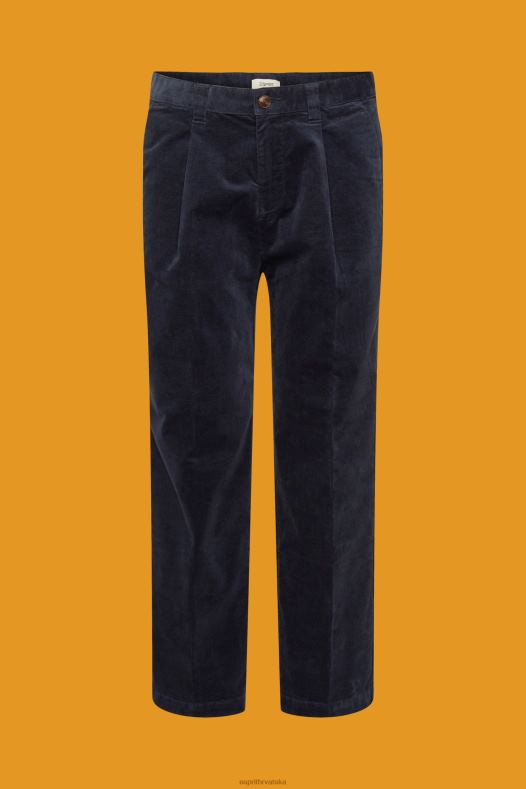 Esprit muškarci samtaste hlače širokog kroja mornarica hlače & hlače A48RT333