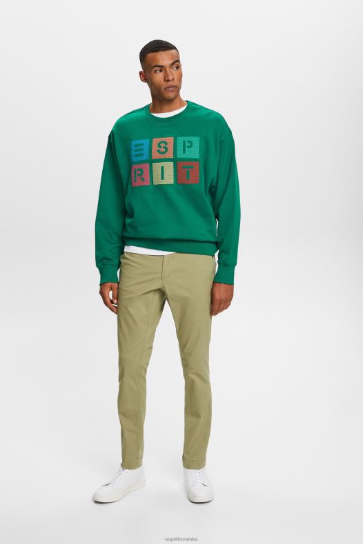 Esprit muškarci uske chino hlače svijetli kaki hlače & hlače A48RT593