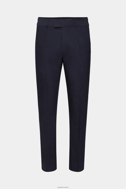 Esprit muškarci uske hlače s elastičnim pojasom mornarica hlače & hlače A48RT691