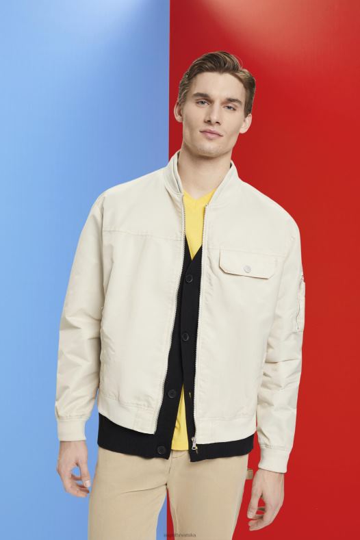 Esprit muškarci Bomber jakna svijetlo taupe jakne A48RT677