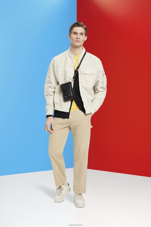 Esprit muškarci Bomber jakna svijetlo taupe jakne A48RT677