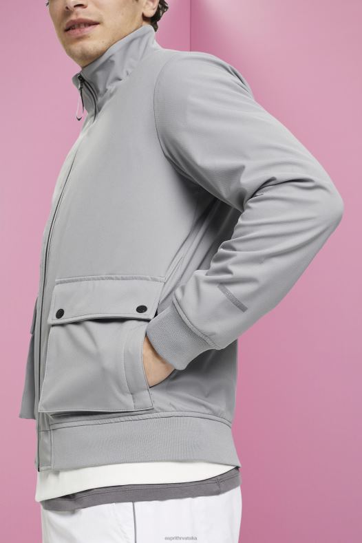 Esprit muškarci riblja kost softshell jakna srednje siva jakne A48RT729