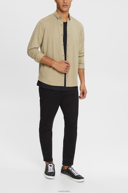 Esprit muškarci dres košulja blijedo kaki košulje A48RT888