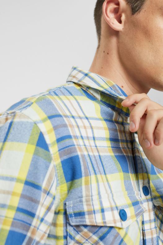 Esprit muškarci karirana košulja plava košulje A48RT886