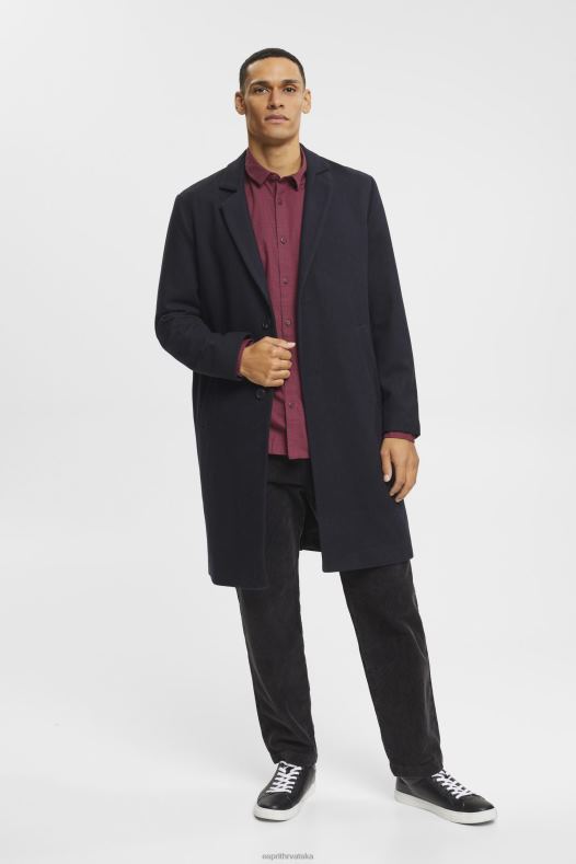 Esprit muškarci karirana uska košulja bordo crvena košulje A48RT690