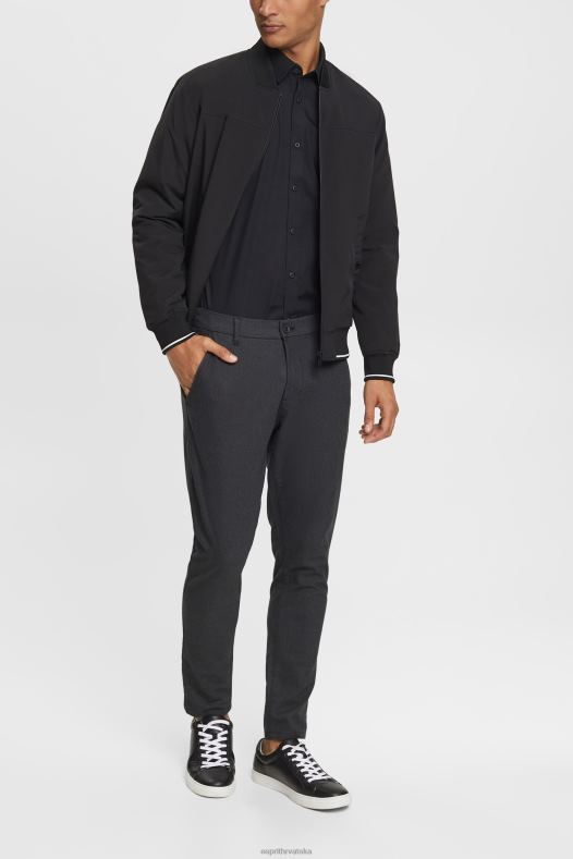 Esprit muškarci košulja crno košulje A48RT900