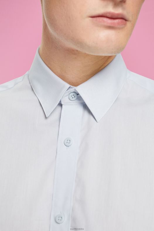 Esprit muškarci održiva pamučna košulja svijetlo plava košulje A48RT832
