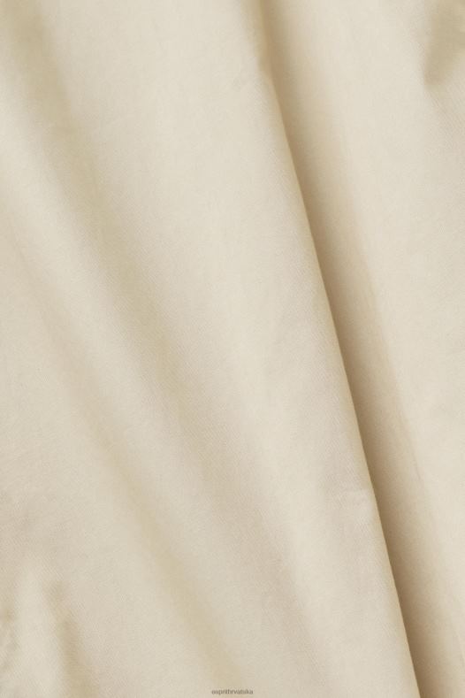 Esprit muškarci pamučna košulja na kopčanje bež košulje A48RT659