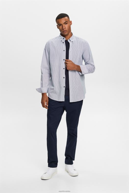 Esprit muškarci pamučna košulja od poplina mornarica košulje A48RT575