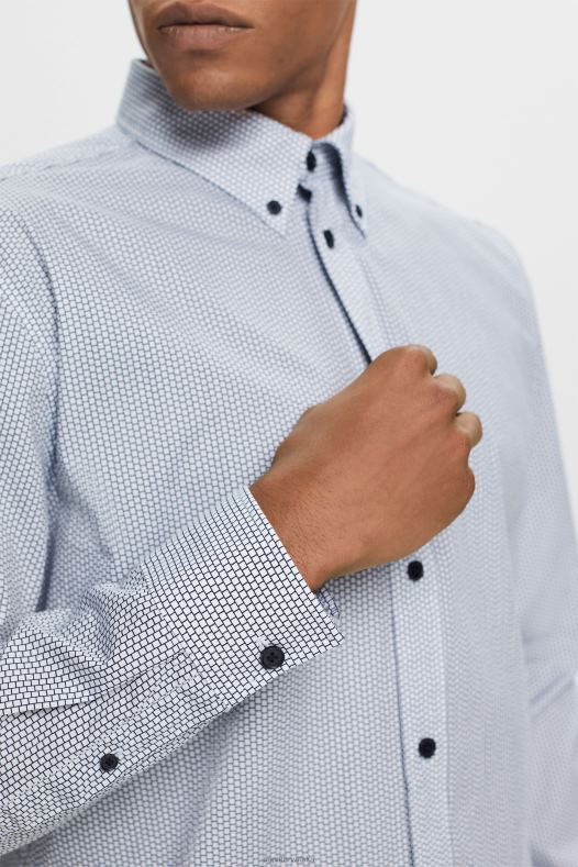 Esprit muškarci pamučna košulja od poplina mornarica košulje A48RT575