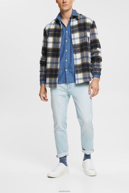 Esprit muškarci traper košulja plava srednje pranje košulje A48RT833