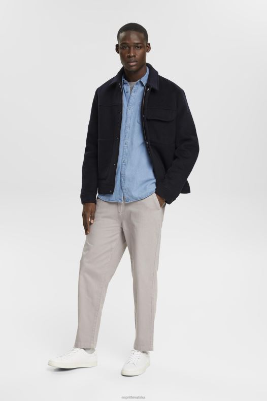 Esprit muškarci traper košulja plavo svjetlo pranje košulje A48RT737