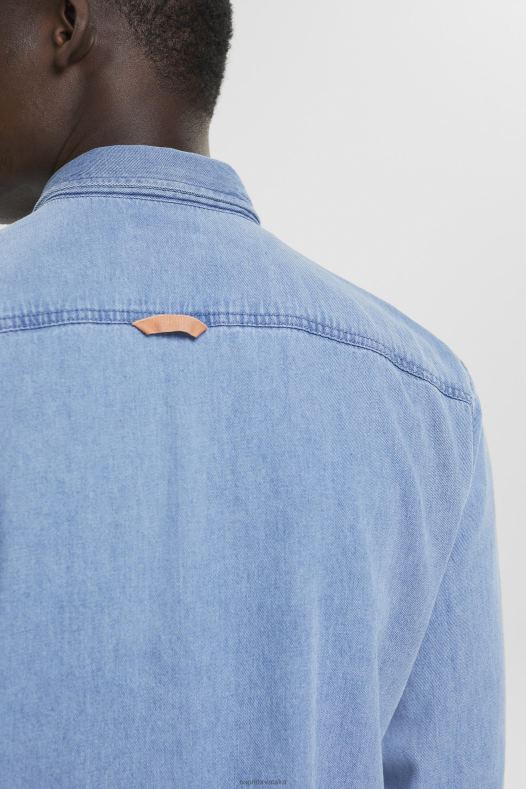 Esprit muškarci traper košulja plavo svjetlo pranje košulje A48RT737