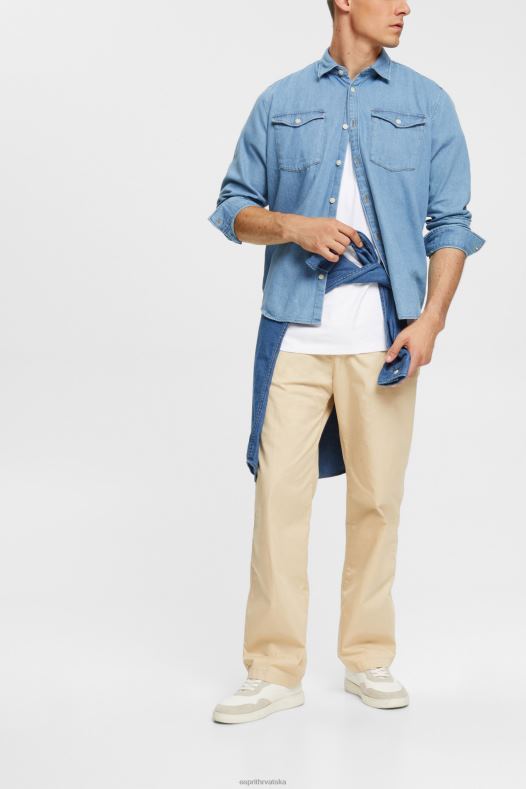 Esprit muškarci traper košulja plavo svjetlo pranje košulje A48RT834