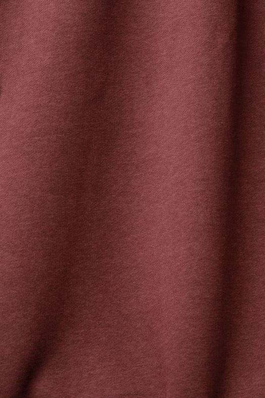 Esprit muškarci hoodie s malim printom logotipa bordo crvena majice i majice s kapuljačom A48RT828