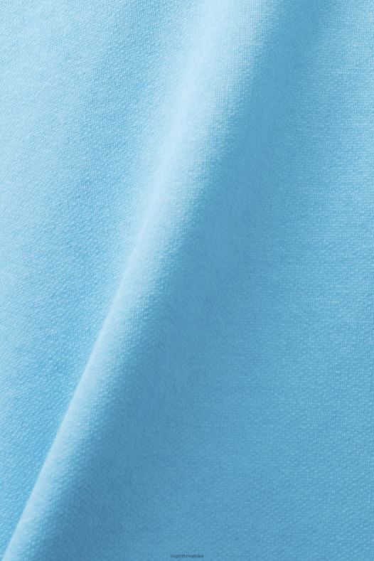 Esprit muškarci majica s kapuljačom od recikliranog materijala tirkiz majice i majice s kapuljačom A48RT682