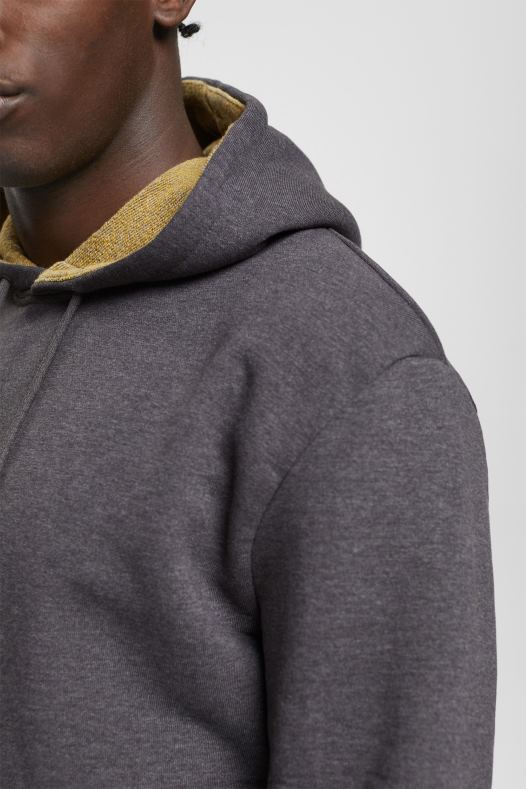 Esprit muškarci majica s kapuljačom tamno siva majice i majice s kapuljačom A48RT887