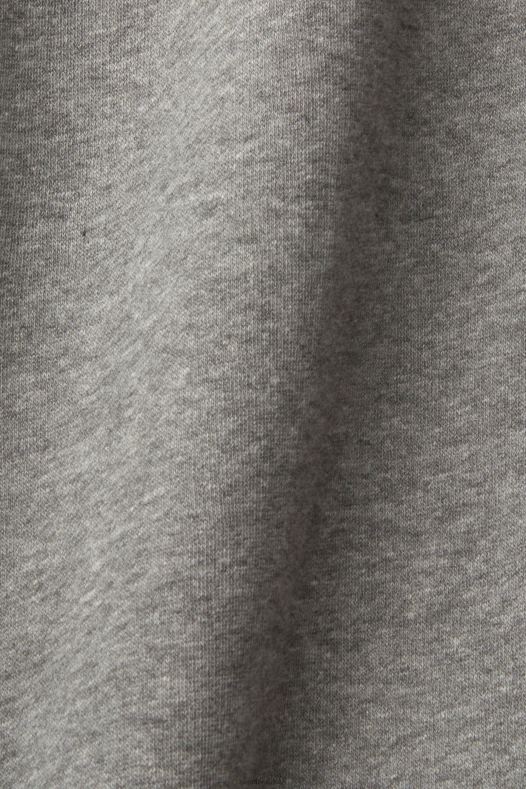 Esprit muškarci majica s kapuljačom u boji melange s malim printom logotipa srednje siva majice i majice s kapuljačom A48RT826