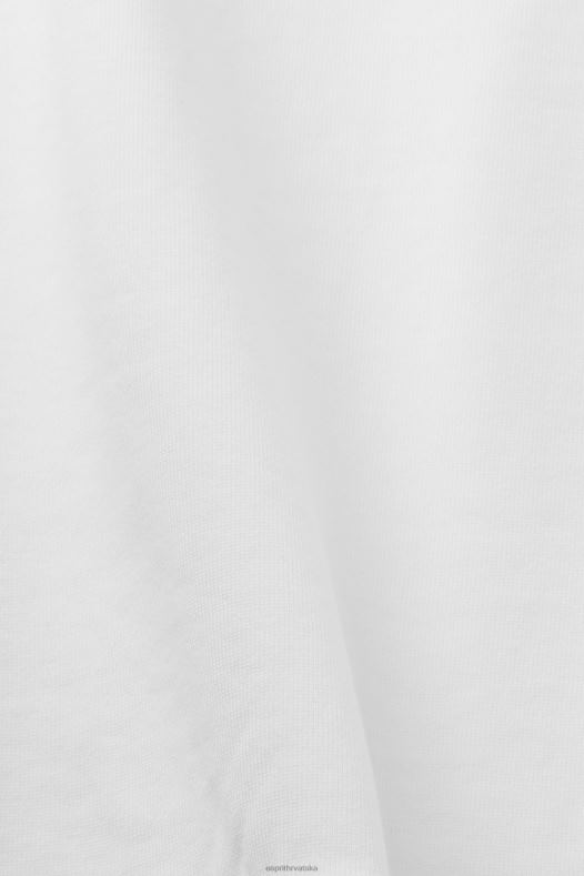 Esprit muškarci majica s logom, 100% organski pamuk prljavo bijelo majice i majice s kapuljačom A48RT580