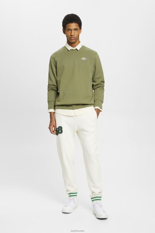 Esprit muškarci majica s logom na leđima maslina majice i majice s kapuljačom A48RT646