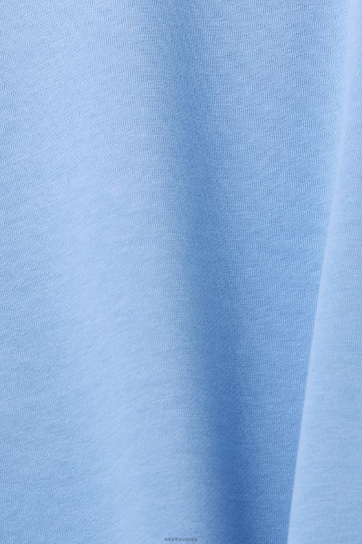 Esprit muškarci majica s logom na leđima svijetloplava boja lavande majice i majice s kapuljačom A48RT647