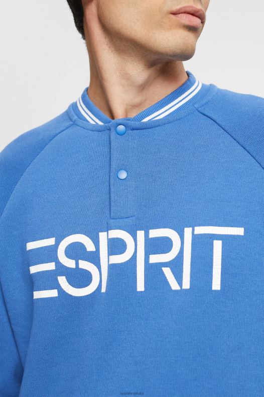 Esprit muškarci majica s logotipom opuštenog kroja plava majice i majice s kapuljačom A48RT783