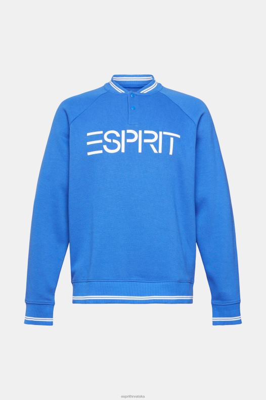 Esprit muškarci majica s logotipom opuštenog kroja plava majice i majice s kapuljačom A48RT783