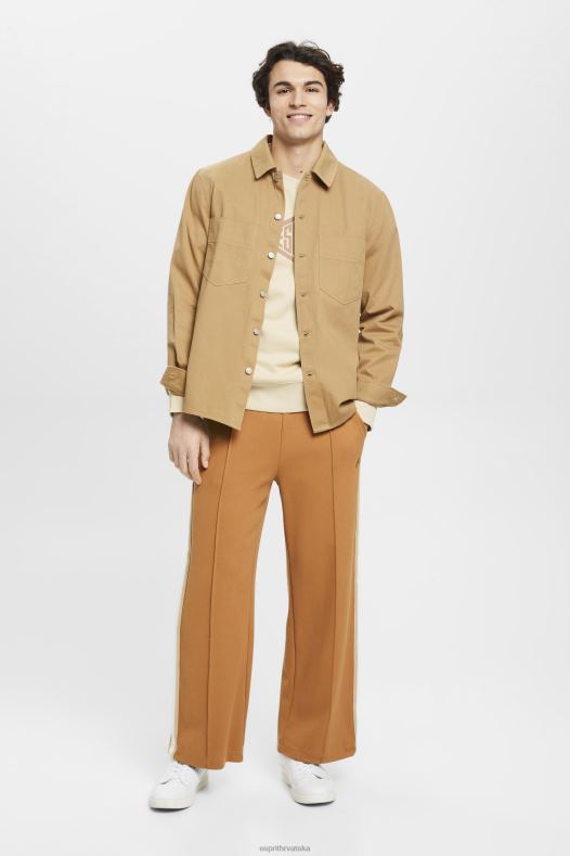 Esprit muškarci majica s printom logotipa bež majice i majice s kapuljačom A48RT655