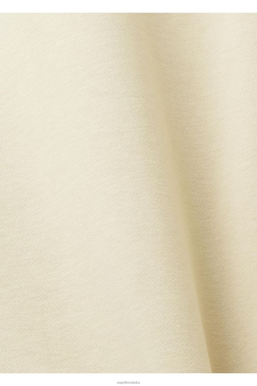 Esprit muškarci majica s printom logotipa bež majice i majice s kapuljačom A48RT655