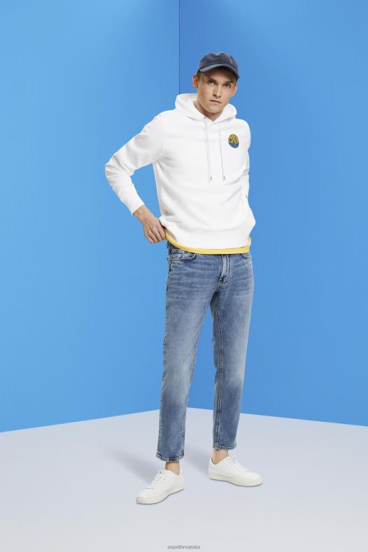 Esprit muškarci majica s printom logotipa bijela majice i majice s kapuljačom A48RT648