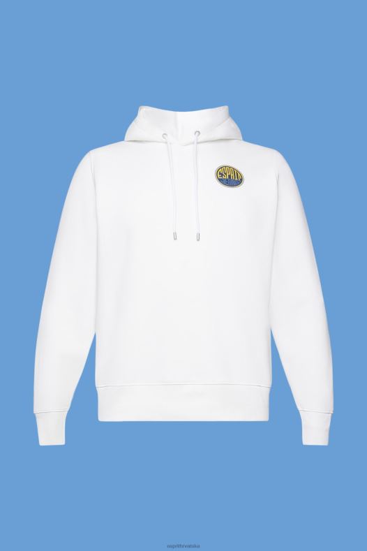 Esprit muškarci majica s printom logotipa bijela majice i majice s kapuljačom A48RT648