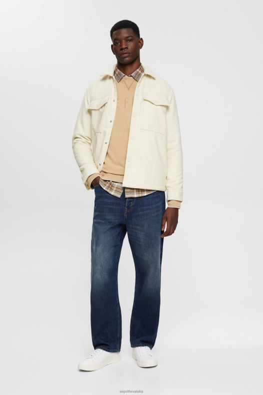 Esprit muškarci majica s printom logotipa kaki bež majice i majice s kapuljačom A48RT773