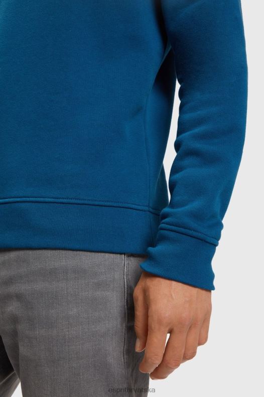 Esprit muškarci majica s printom logotipa petrolej plava majice i majice s kapuljačom A48RT869