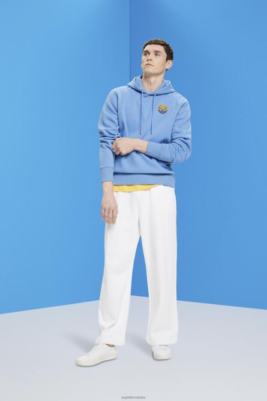 Esprit muškarci majica s printom logotipa svijetloplava boja lavande majice i majice s kapuljačom A48RT651