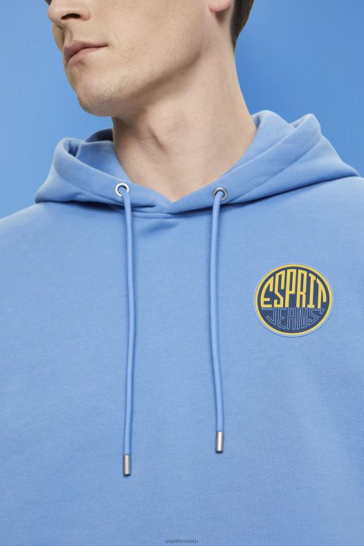 Esprit muškarci majica s printom logotipa svijetloplava boja lavande majice i majice s kapuljačom A48RT651