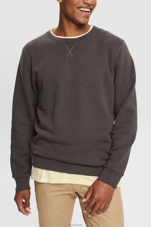 Esprit muškarci održiva majica s okruglim izrezom crno majice i majice s kapuljačom A48RT935