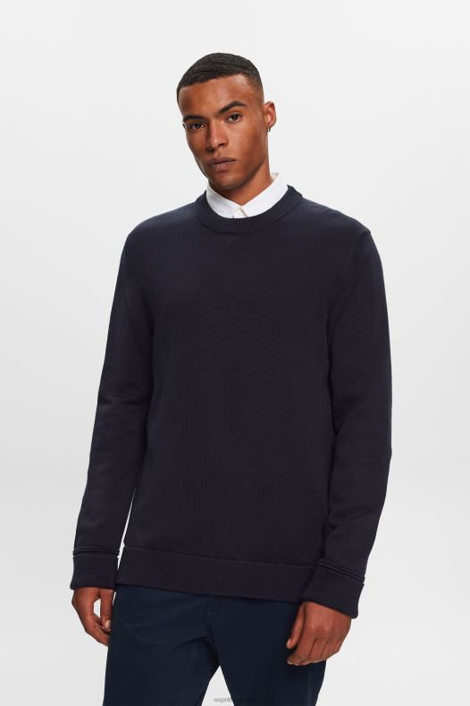 Esprit muškarci pamučna majica s okruglim izrezom mornarica majice i majice s kapuljačom A48RT579