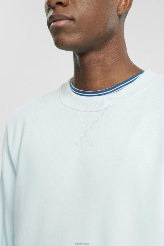 Esprit muškarci reciklirano: jednobojna majica svijetlo vodeno zelena majice i majice s kapuljačom A48RT749