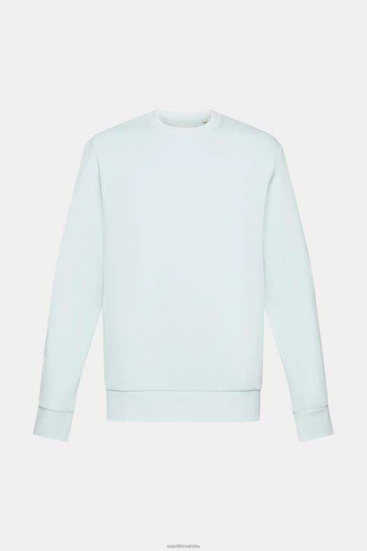 Esprit muškarci reciklirano: jednobojna majica svijetlo vodeno zelena majice i majice s kapuljačom A48RT749