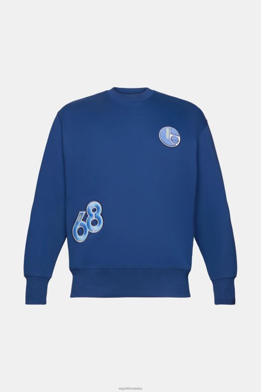 Esprit muškarci sveučilišna majica s zakrpama tinta majice i majice s kapuljačom A48RT809