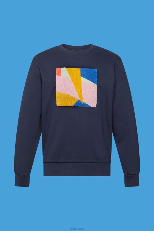 Esprit muškarci trenirka s aplikacijama mornarica majice i majice s kapuljačom A48RT882