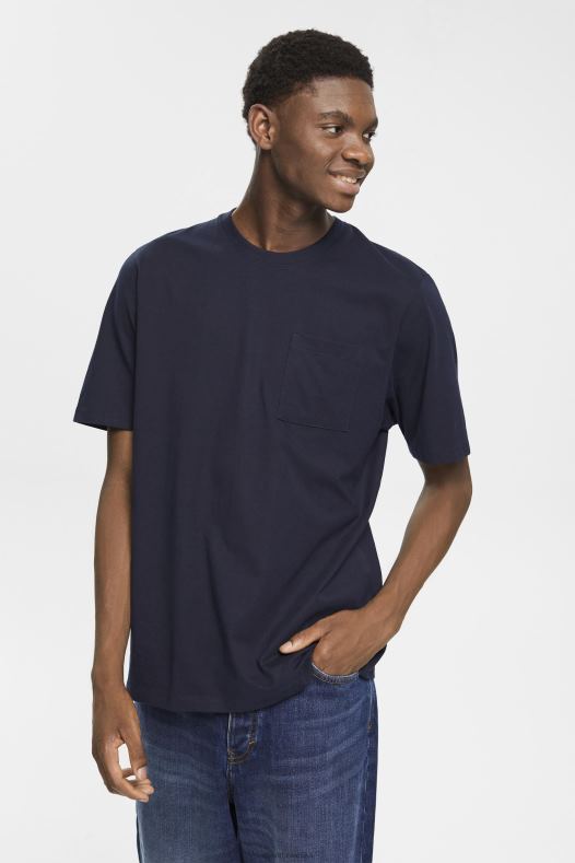 Esprit muškarci majica od dresa mornarica majice kratkih rukava A48RT681