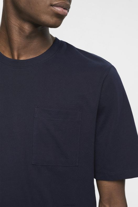 Esprit muškarci majica od dresa mornarica majice kratkih rukava A48RT681