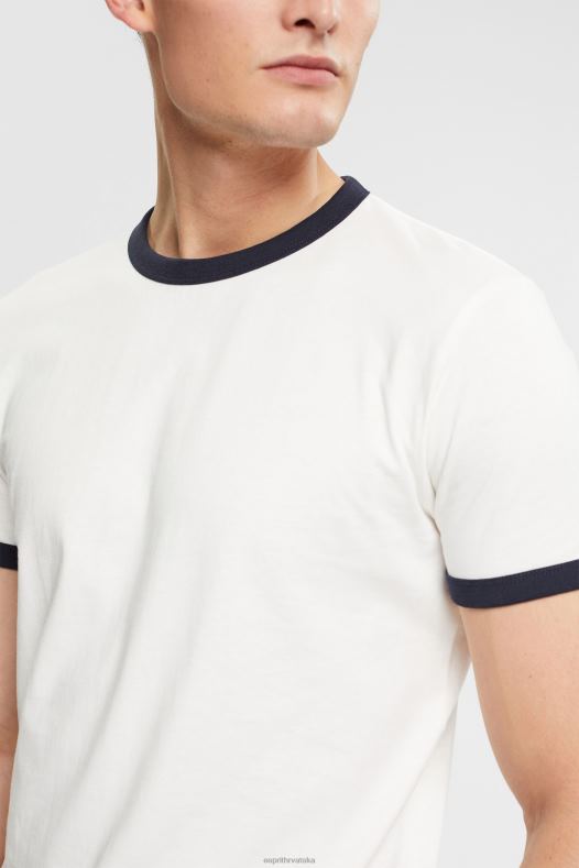 Esprit muškarci majica od dresa prljavo bijelo majice kratkih rukava A48RT954