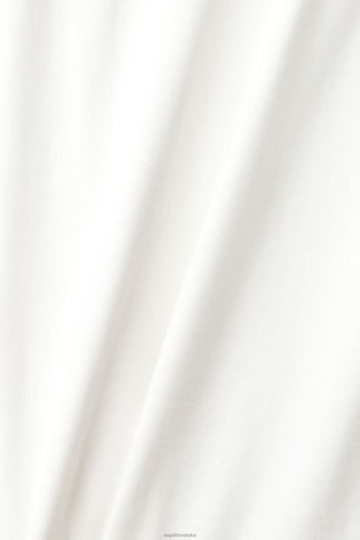 Esprit muškarci majica od dresa prljavo bijelo majice kratkih rukava A48RT954